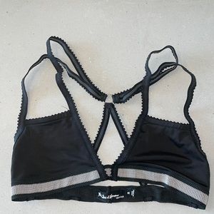 Black Bralette with Strappy Back